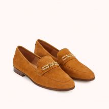Cosmoparis Mocassini Pelle Scamosciata Verine, Made In Europe Marrone Donna Taglie 38