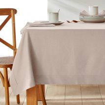 La Redoute Interieurs Tovaglia Cotone/lino Border Beige Taglie 150 x 300 cm