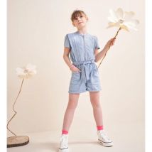 Tape A L'oeil Tuta Intera Corta In Denim Blu Bambina Taglie 12 anni - 150 cm