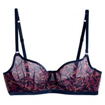Ysé X La Redoute Reggiseno A Balconcino In Tulle Fantasia Floreale Multicolore Donna Taglie 2 A
