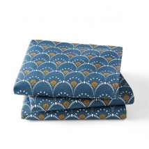La Redoute Interieurs Confezione Da 3 Tovaglioli Stampati Mina Blu Taglie 45 x 45 cm
