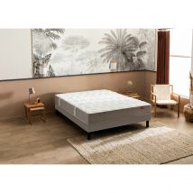 Epeda Completo Materasso 620 Molle L'ailleurs + Rete Grigio Taglie 90 x 190 cm