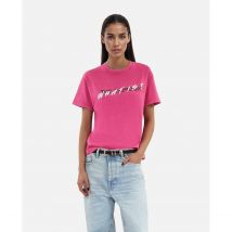 The Kooples T-shirt A Maniche Corte What Is? Rosa Donna Taglie 3(L)