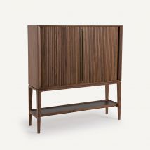 Am.pm Mobile Credenza Alta/bar Noce E Pelle, Liamca