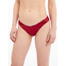Calvin Klein Underwear Slip Brasiliano In Microfibra Rosso Donna Taglie XL