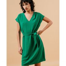 Grace And Mila Abito Scollo A V Marilou Verde Donna Taglie S