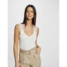 Morgan Top Larghe Spalline Con Pizzo Verde Donna Taglie L
