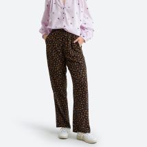 Des Petits Hauts Pantaloni Vita Alta Stampa Floreale Everest Multicolore Donna Taglie 40 (FR) - 44 (IT)