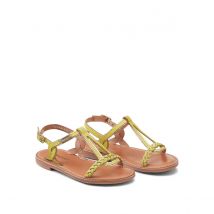 Les Tropeziennes Par M Belarbi Sandali In Pelle Bappy Oro Bambina Taglie 33