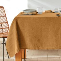 La Redoute Interieurs Tovaglia Lino Lavato, Victorine Marrone Taglie 170 x 300 cm