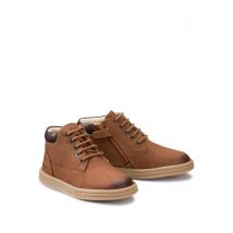 Kickers Stivaletti Pelle Con Lacci Tackland Marrone Bambina Taglie 36