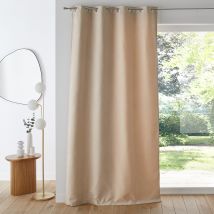 La Redoute Interieurs Tenda Con Occhielli Effetto Ciniglia, Figuera Beige Taglie 180 x 140 cm