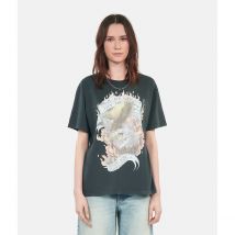 The Kooples T-shirt Maniche Corte Girocollo Nero Donna Taglie 0(XS)