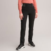 Anne Weyburn Pantaloni Dritti, Vita Elasticizzata Nero Donna Taglie 44 (FR) - 48 (IT)
