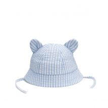 La Redoute Collections Bob A Righe Con Orecchie Blu Taglie 2/3 anni - 86/94 cm