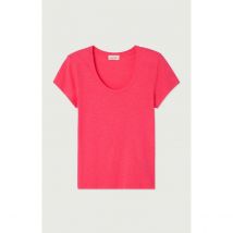 American Vintage T-shirt Maniche Corte Scollo A U Jacksonville Rosa Donna Taglie XS