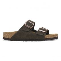 Birkenstock Sabot In Pelle Scamosciata Arizona Marrone Uomo Taglie 42