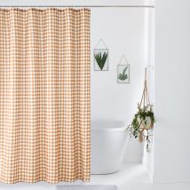 La Redoute Interieurs Tenda Da Doccia Stampata, Vichy Marrone Taglie 200 x 180 cm
