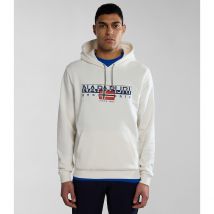 Napapijri Felpa Con Cappuccio Aylmer Bianco Uomo Taglie M