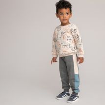 La Redoute Collections Pantaloni Da Jogging In Felpa Grigio Taglie 6 mesi - 67 cm