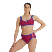Arena Costume Da Piscina 2 Pezzi Logo Rosso Donna Taglie 44 (FR) - 48 (IT)
