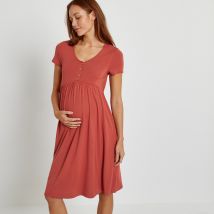 La Redoute Collections Camicia Da Notte Gravidanza E Allattamento Marrone Donna Taglie 42/44 (IT) - 38/40 (FR)