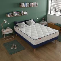 Merinos Completo Materasso Arrotolato E Rete Kit, Sweety Bianco Taglie 160 x 200 cm
