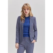 Ikks Giacca Da Completo Stampata Blu Donna Taglie 40 (FR) - 44 (IT)