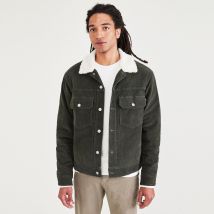 Dockers Giacca Con Fodera Pile Effetto Sherpa Verde Uomo Taglie M