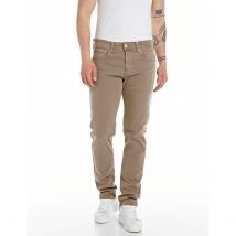 Replay Pantaloni Dritti Grover Beige Uomo Taglie W30 L32 (US) - 44 (IT)