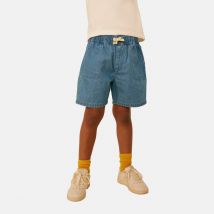 Petit Bateau Shorts In Denim Leggeri Blu Bambino Taglie 3 anni - 94 cm