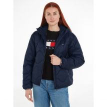 Tommy Jeans Piumino Corto Con Cappuccio Blu Donna Taglie S