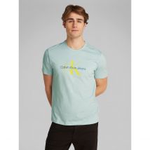 Calvin Klein Jeans T-shirt Con Logo Verde Uomo Taglie S