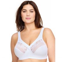 Glamorise Reggiseno Contenitivo Magic Lift Senza Ferretti Bianco Donna Taglie 5 D