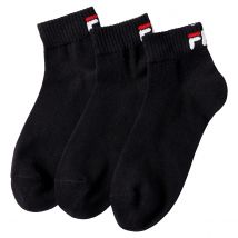 Fila Confezione Da 3 Paia Di Calze Basse Nero Taglie 35/38