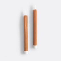 La Redoute Interieurs Confezione Da 2 Candele Led Striate In Cera, Caspar