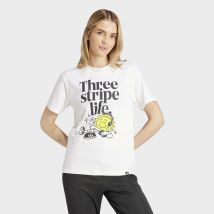 Adidas Sportswear T-shirt Graphic Positivity Bianco Donna Taglie XL