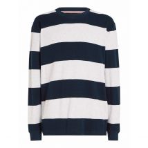 Tommy Jeans T-shirt Maniche Lunghe Goffrata Blu Uomo Taglie M