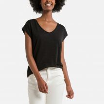 Pieces T-shirt Effetto Brillante Nero Donna Taglie XL