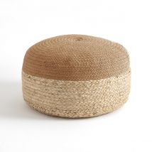 La Redoute Interieurs Pouf Bicolore Iuta Popayan