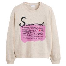 Band Of Sisters X La Redoute Felpa Girocollo Con Messaggio Beige Donna Taglie M
