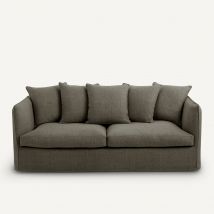 Am.pm Divano Letto Cotone/lino, Néo Chiquito Marrone Taglie 4 posti