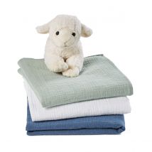 La Redoute Interieurs Confezione Da 3 Pannolini Bébé In Garza Di Cotone, Kumla