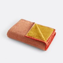 La Redoute Interieurs Telo Da Bagno Spugna Bicolore 500 G/m2 Chamali Giallo Taglie 70 x 140 cm
