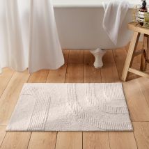 La Redoute Interieurs Tappetino Da Bagno In Cotone Tuftato 1600 G/m2, Brimo Beige Taglie 60 x 90 cm