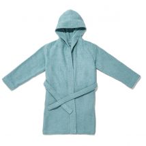 La Redoute Interieurs Accappatoio Bambino In Puro Cotone Bio Scénario Blu Taglie 12/14 anni - 150/156 cm