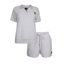 Fila Pigiama Corto In Spugna Bianco Donna Taglie S