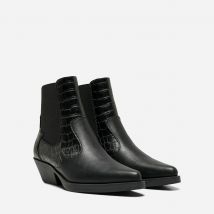Only Shoes Stivaletti Stile Santiag Bronco Nero Donna Taglie 40