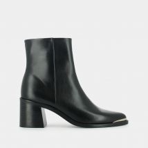 Jonak Stivaletti A Punta In Pelle Delo Nero Donna Taglie 37