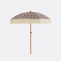 La Redoute Interieurs Ombrellone Motivo Leopardato, Finitura Con Frange, Savana